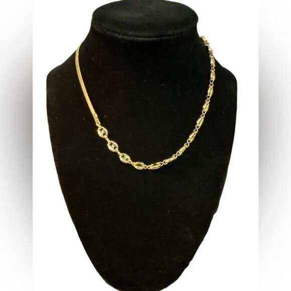 Madewell Jewelry - Madewell Necklace Womens 15-18 in Gold Plated Mixed Chain Dressy Fashion Jewelry